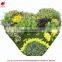 Artificial vertical garden heart shape grass wall artificial wall art decoration