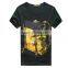 High Quality Custom Print 95% Cotton 5% Elastane T Shirt