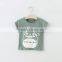 New model design kids cartoon t-shirt o neck short tee