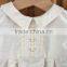 Wholesale spanish baby clothes clothing of plain white baby rompers for boys