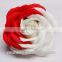 Wholesale Colorful big rose flower two - tone rose diy artificial soap flower