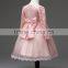 MGOO Boutique Clothing Korea Sryle Lace Dress For Girl White And Pink 2-9 Years Old Dresses Infant MGT004