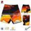 orange color 150g meach microfiber men's casual board shorts