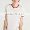 2017 Mens Classic Fit With Contrast Crew Neck Ringer Collar T-shirt Bulk Tshirt