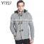Latest Designs Man fleece lined wool top cable knit cardigan sweater with hooded