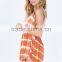 Perfect tie dye grid-patterned latest beach dress designs