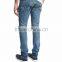 Distressed Slim-Fit Denim Jeans knee hole jeans blue rock denim pants