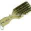 Plastic handle double side hair with rubber and PVC shoe cleaner