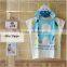 Cotton printed cute kids alligator hooded towel