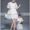 Fashion mommy and me matching dresses white women and children lace dress patterns