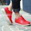 L1601 Latest design Hot sale Red PU leather mens sneakers light up LED shoes