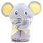 Pretty Pink 100% Cotton Bamboo Baby Hooded Towel Custom Cute Kids Elephant Baby Towel