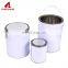 Empty metal round tin can tinplate cylinder container