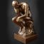 Thinking Man Bronze Statue Reproduces All of The Fine Details and Charm of The Original Thinker Sculpture by Auguste Rodin