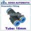 plastic three way connector 45 degree y branch pipe fitting lateral tee