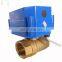 6NM bsp/npt 2,3,5 wires control Mini ball water valve electric actuator