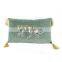 Decorative Velvet Throw Pillow Cushion Cover With Tassels for Couch
