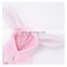 Cute Pet dog Winter Clothes pink coral fleece Overcoat with long rabbit ear four feet