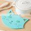 high quality drink 10*10cm felt christmas placemat
