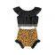 Wholesale baby suit sleeveless plain hot pink Top and floral printing shorts bummies Soft Baby Girl summer suit