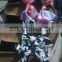 Wholesale RTS Bandana Slides for Women 2021 New Cow Bow Slides Tie Dye Sandals Summer Graffiti Flast Footwear Flat sandals
