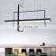 Chandelier modern minimalist living room dining room lamp creative geometric table strip light personality LED office lighting