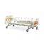 Medical equipment manual lift 2 cranks hospital bed with side rails