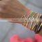2016 custom design colorful leather silver or gold plated brass bracelet