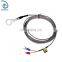 M6 round ring k type thermocouple with metal lead wire