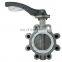Bundor Ductile Iron Cast Iron Stainless Steel Carbon Steel Handle Manual Operated Lug Type Butterfly Valve
