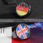 Car Luminous Quartz Clock British German Flag Car Auto Interior Decoration Accessories  Automotive Vents Clip Clock Gifts