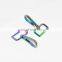 Metal Rainbow Colorful Zinc Alloy Custom Logo Swivel Key Chain Snap Hooks