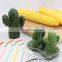 Cactus Ceramic Figurine and Novelty Salt and sugar Pepper Shakers set with Tray