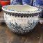 Luxury Big Chinese Hand Paint Blue And White Porcelain Ceramic Fish Plant Pots For Indoor And Outdoor