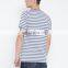 2021 wholesale 100% hemp cheap striped streetwear crew neck t shirts in bulk