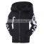 Wholesale custom women's fall/winter punk big hat moon letter printing long sleeve sweater double pocket zipper jacket