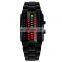 promotional skmei OEM cheap simple leisure 3atm stainless steel back Led watch