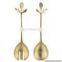 gold plated cutlery set