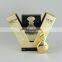 Double door perfume paper box packaging small 75ml glass bottle arabic gold perfumes box