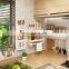 Wall Mount Space Aluminum Kitchen Storage Set Stainless Steel Spice Jar Set kitchen Storage Rack