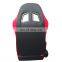 Jiabeir Black Grey PVC leather single recliner and single slider racing car seats adjustable