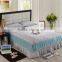 home textile queen size bed skirt with elastics wholesale bedskirt made in china