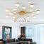 Modern Metal LED Ceiling Lamp For Indoor Home Living Room Bedroom Decor Sunflower Lighting LED Ceiling Light