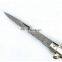 Manufacturers selling Damascus back lock camping knife handmade folding knife