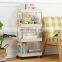 Slim Storage Cart Mobile Shelving Unit Slide Out Storage Rolling Utility Cart Tower Rack For Kitchen Bathroom