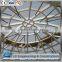 Low cost prefab steel glass dome