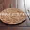 Vintage Handwoven Round Placemat From Water Hyacinth Wall Decor Natural Home Decor, Boho Hanging Wall Decoration wholesale