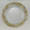13 Inch Clear Round Charger Plastic Plates Gold Border Wedding Decoration Charger Plates For Wedding Party Table Decoration