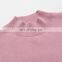 Women's Custom Logo Basic Pullover Thick Half Collar 100% Pure Cashmere Sweater Knitted Solid Pattern Casual Style Winter Season