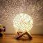 Rattan Ball Moon Lamp LED Globe Ball Light USB Powered Dimmable LED Projector Night Lights for Kids Bedroom Decor